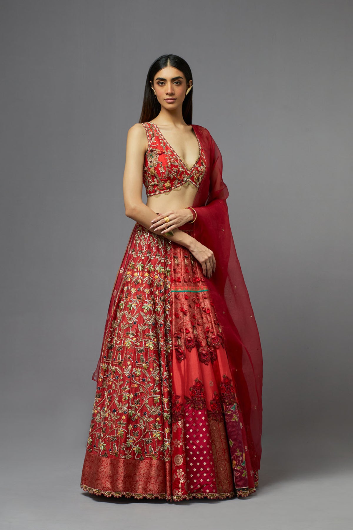 Red Lehenga Set