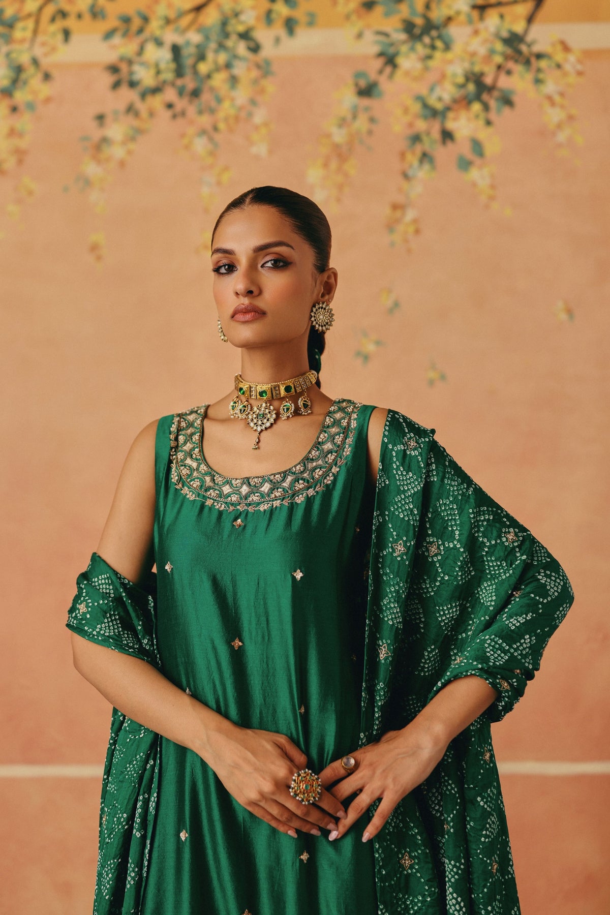 Panna Phool Kurta Set
