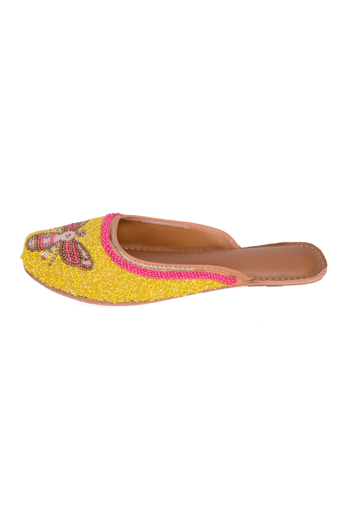 Queenbee jutti in yellow