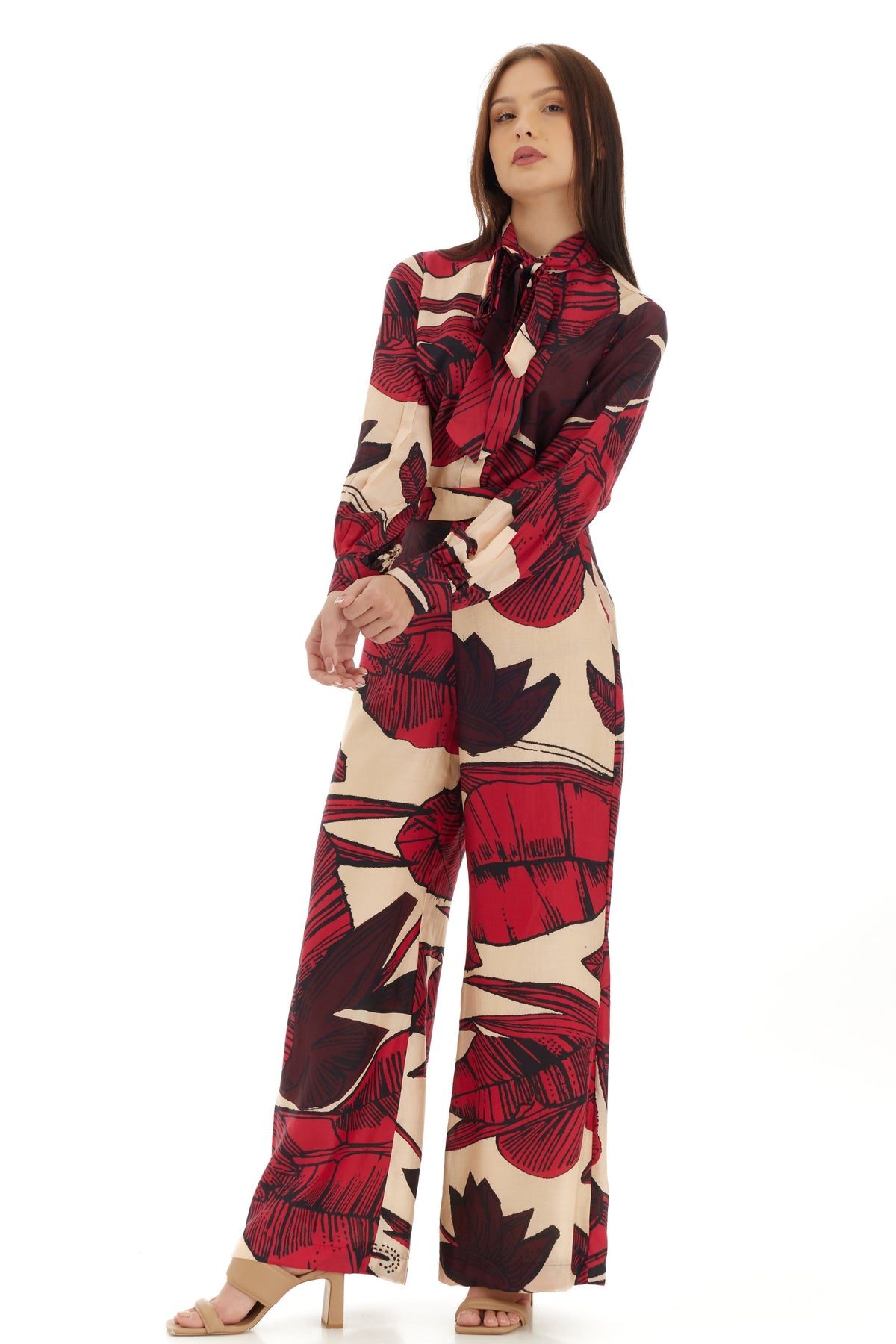 Red and Brown Bow Shirt