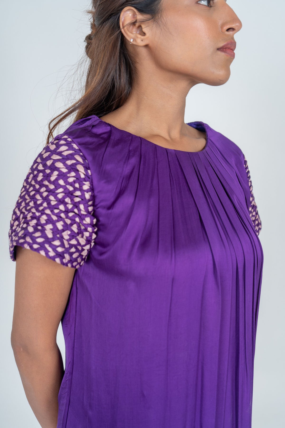 Purple-pink Midi Dress