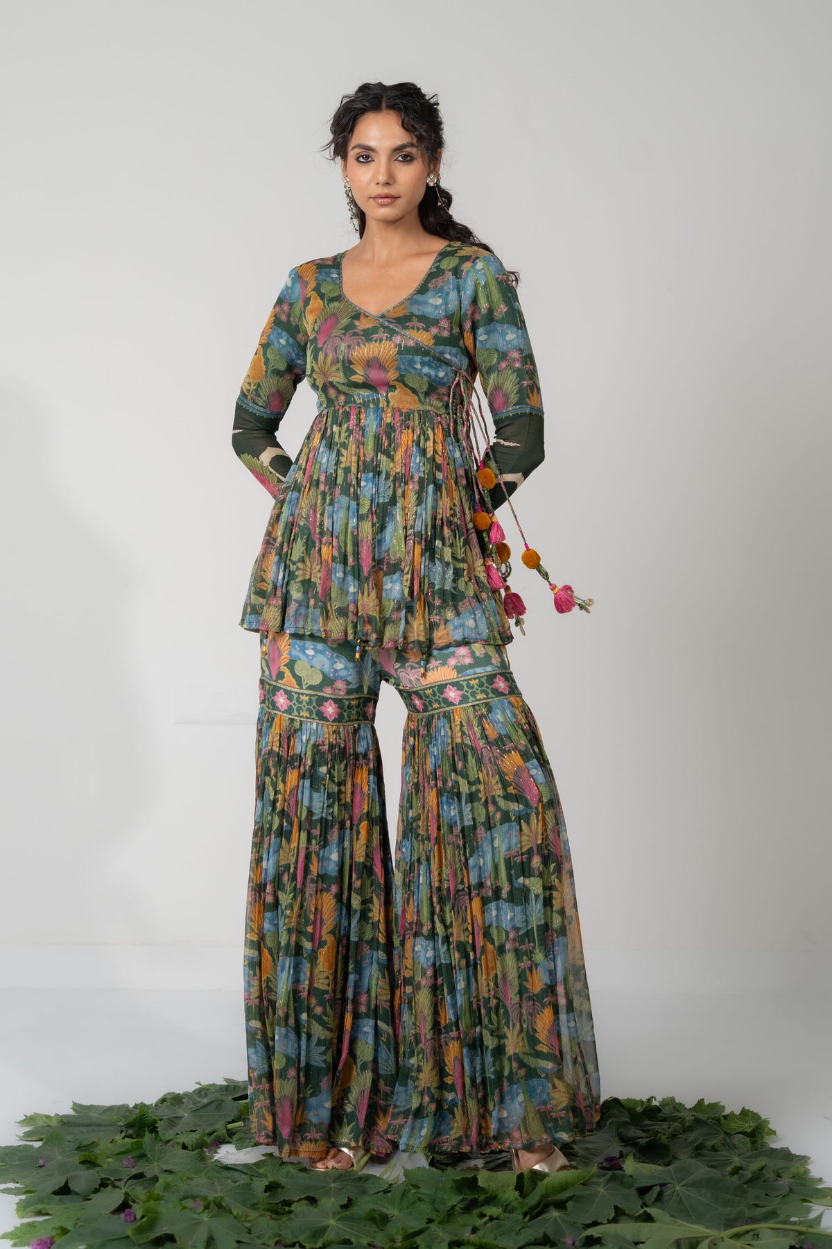 Lotus Gharara Set