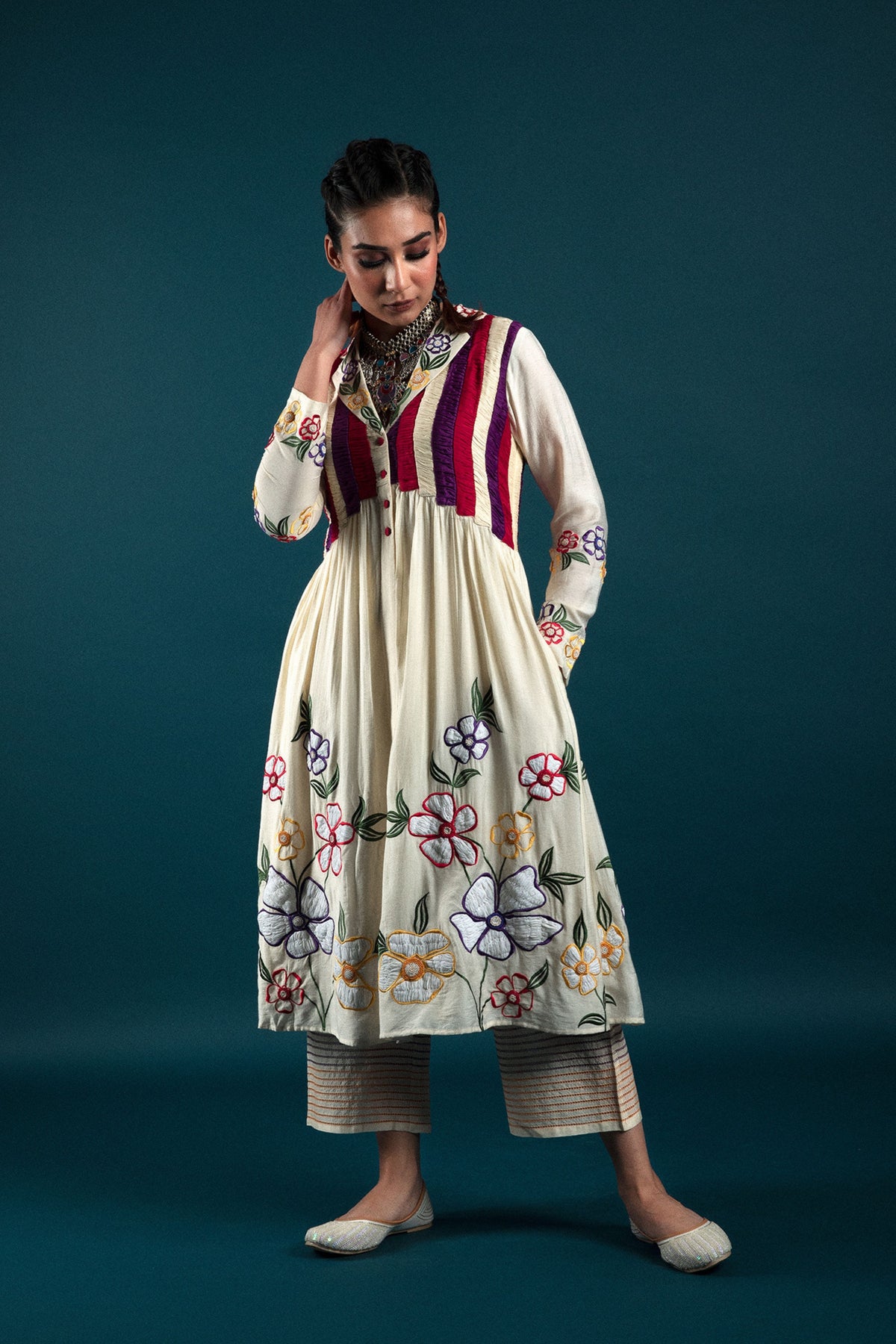 3d Embroidered Tunic