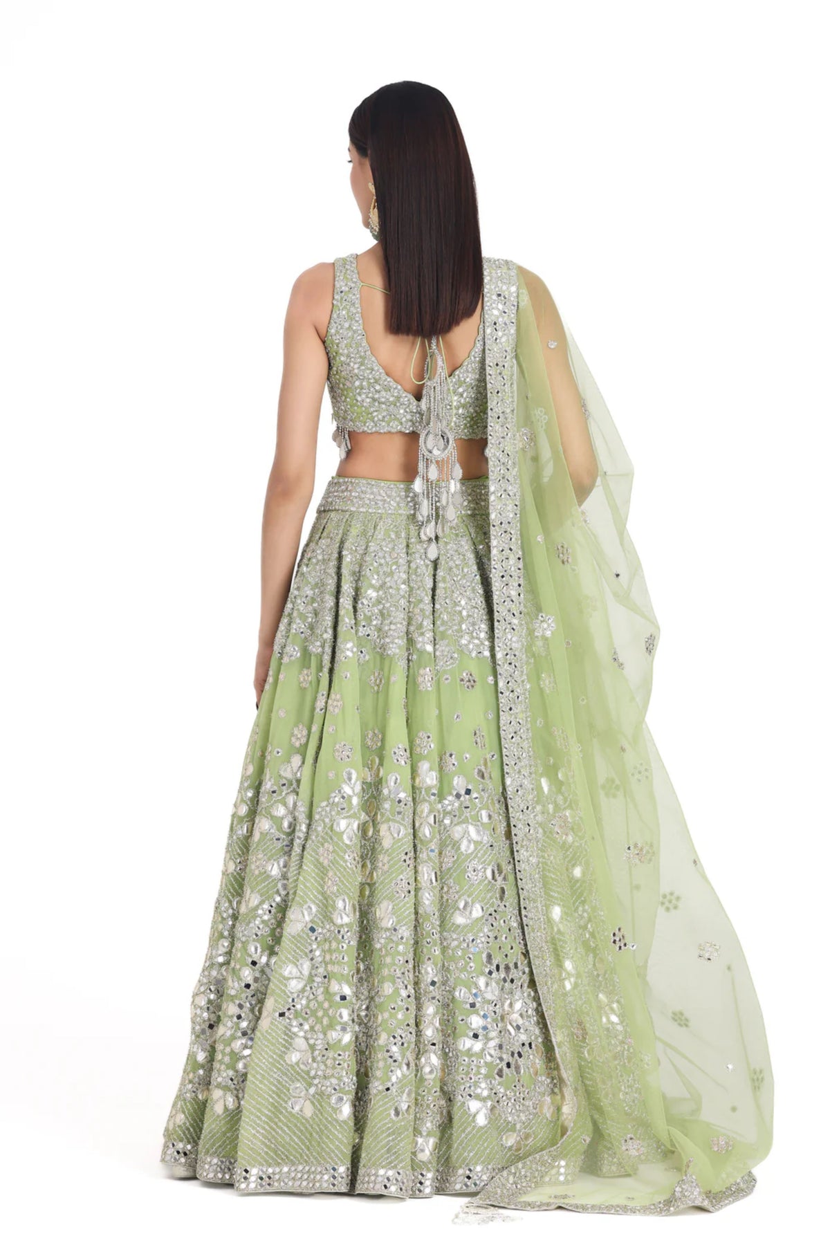 Neon Green Lehenga Set