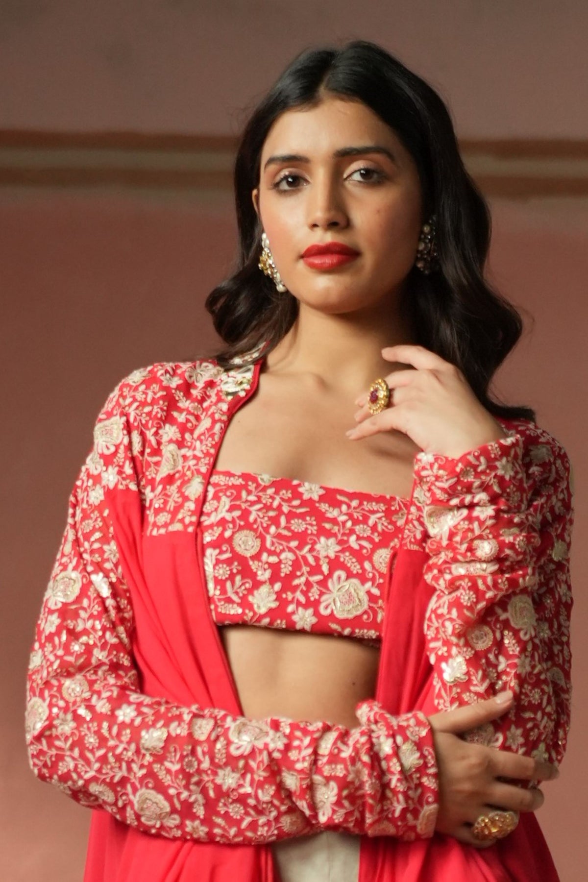Embellished Kediya Top