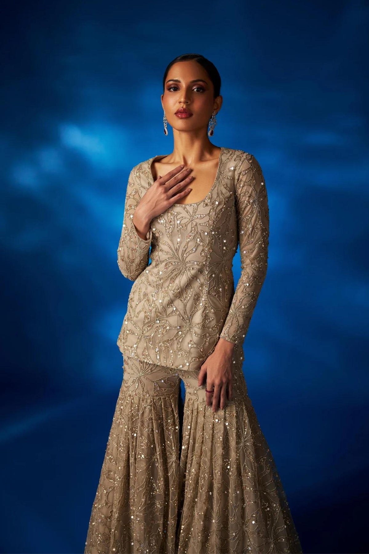 Vanessa Sharara in Organza