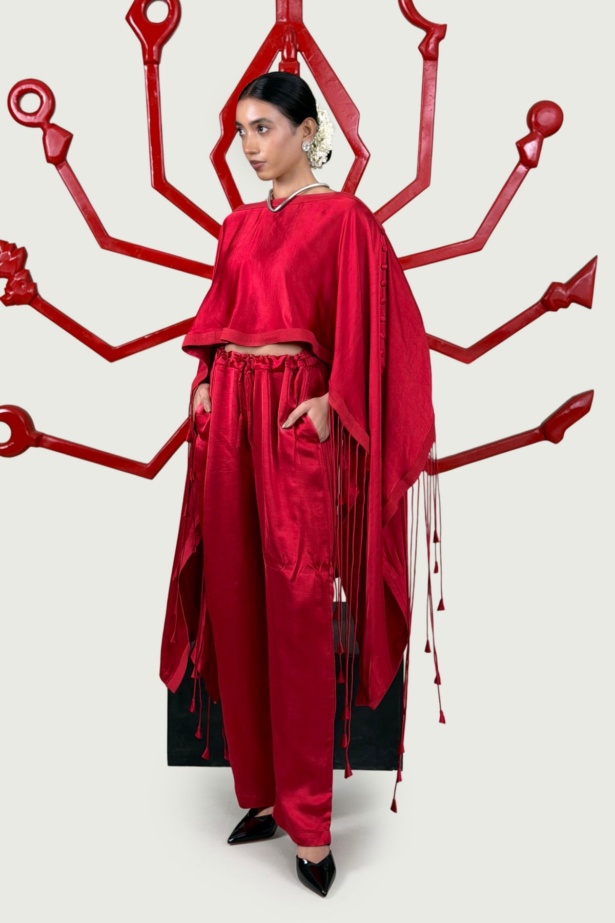 Red Kaya Kaftan