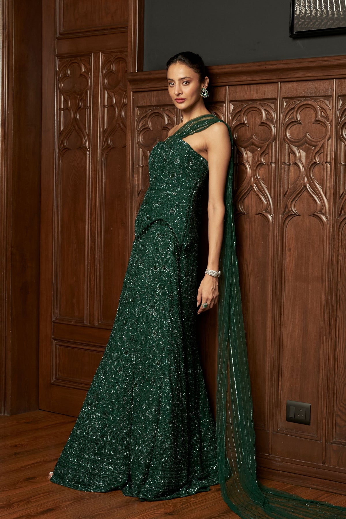 Emerald Fishcut Lehenga Set