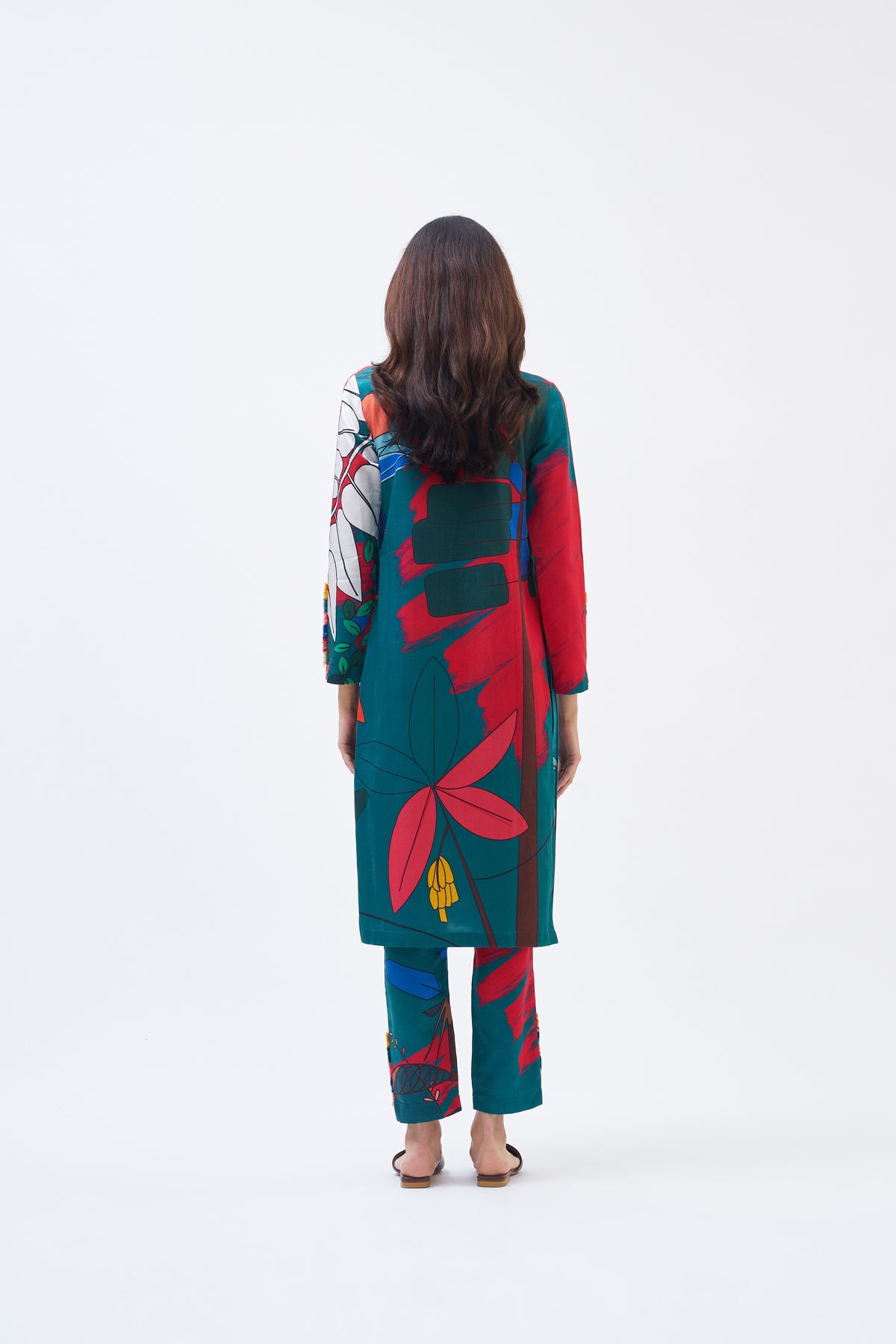 Ambush Technicolour Trench Kurta Set