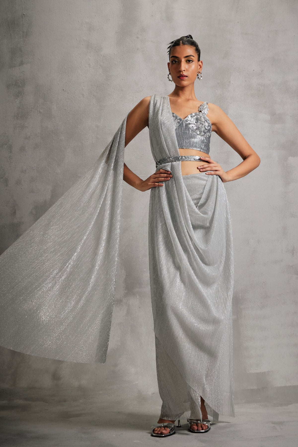 Rosa Baroque Sraight Concept Saree