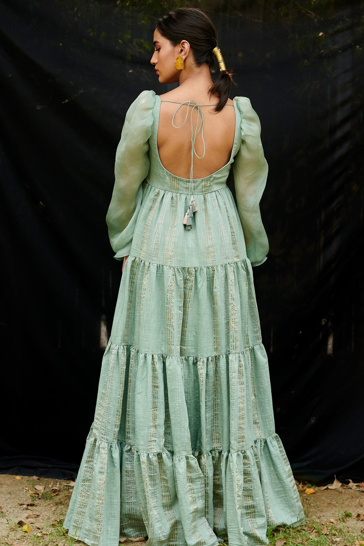 Jade tiered maxi dress
