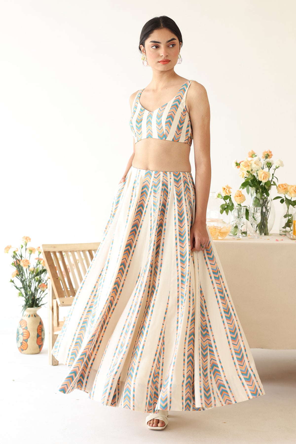 Spectrum Lehenga Set