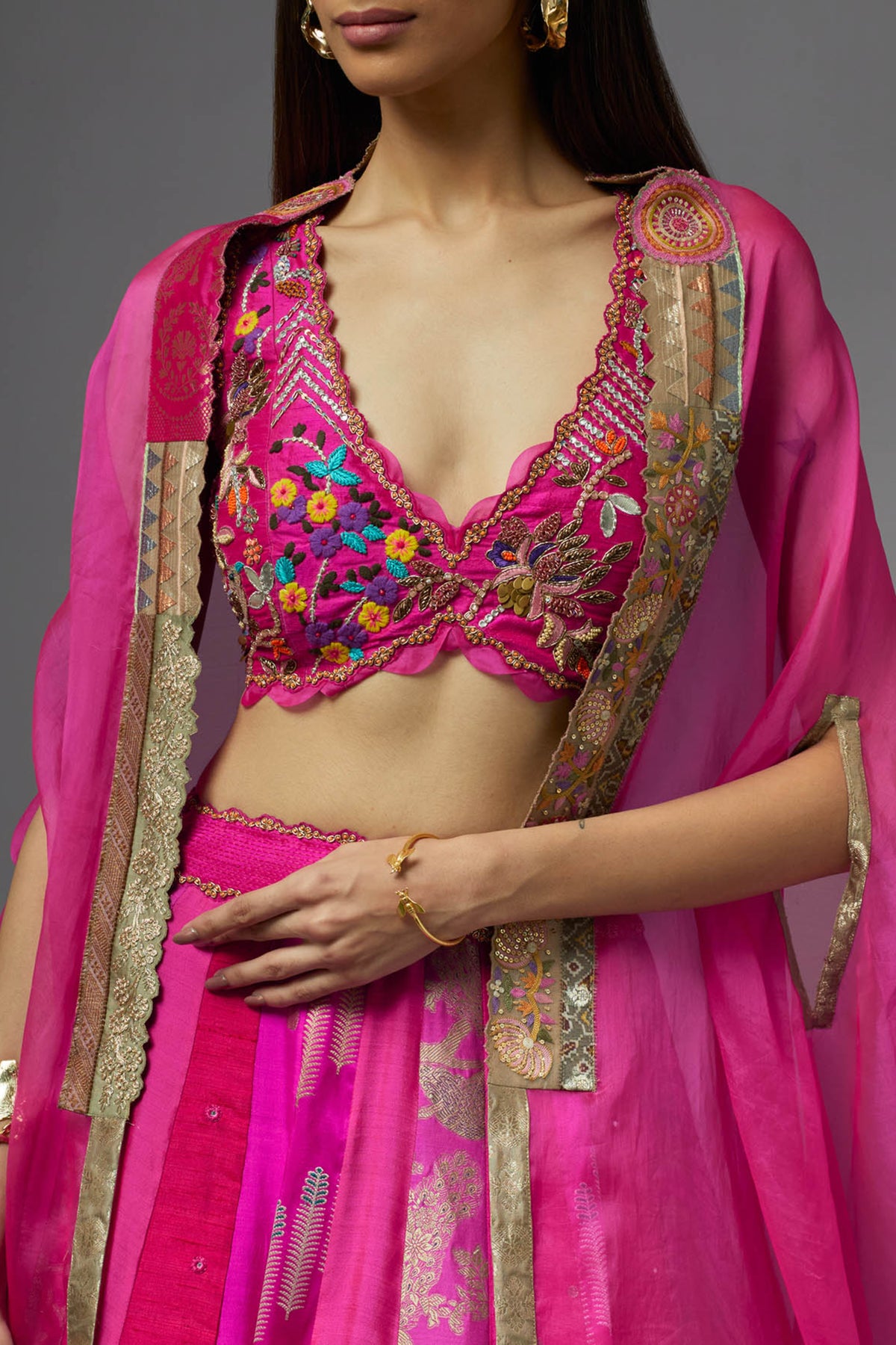 Fuchsia Lehenga Set