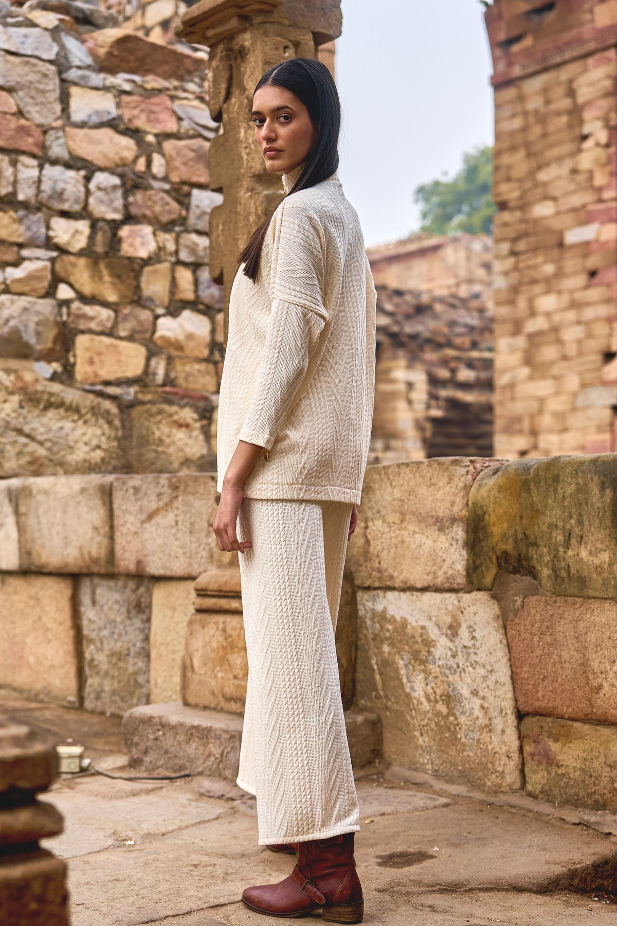 Ivory Knit Co-ord Set
