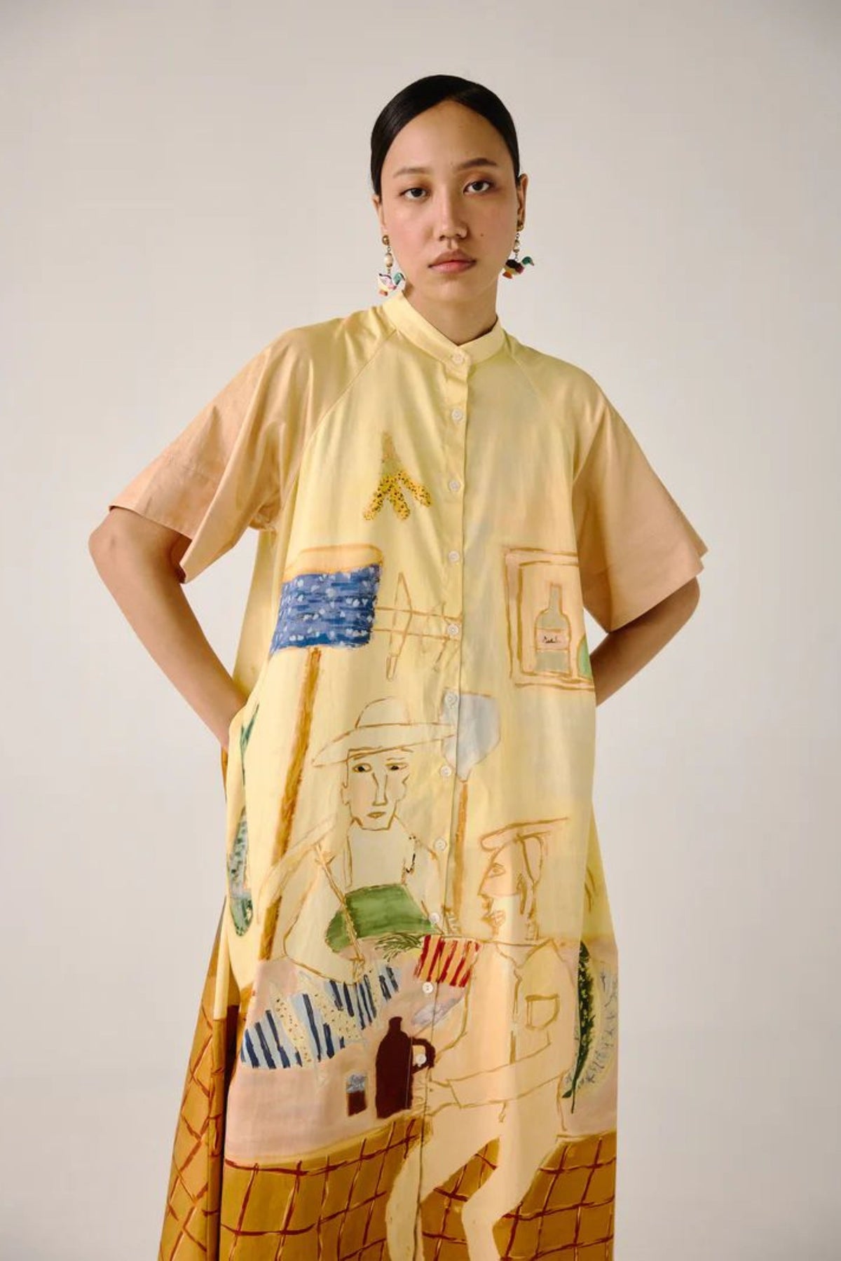 Fisherman A-line Long Dress