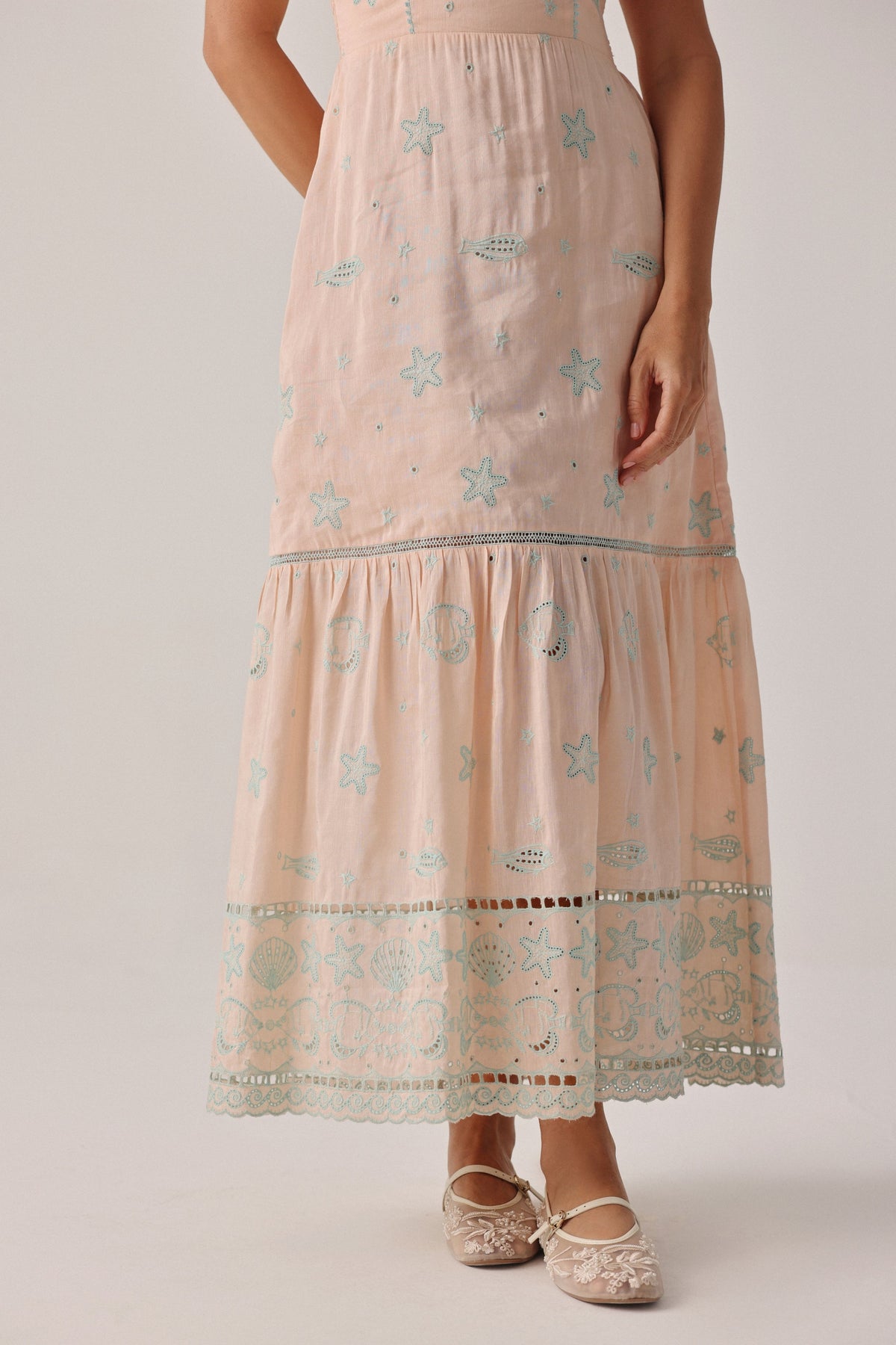 Peach Ruby Maxi Dress