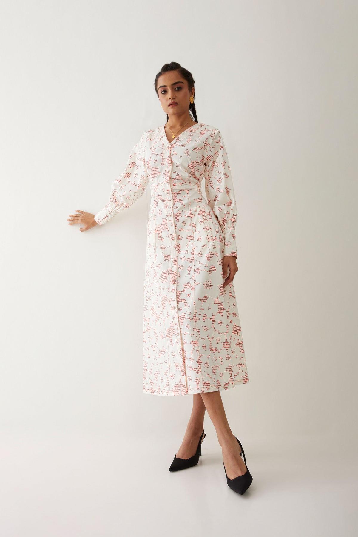 Innis Dress With Void Print
