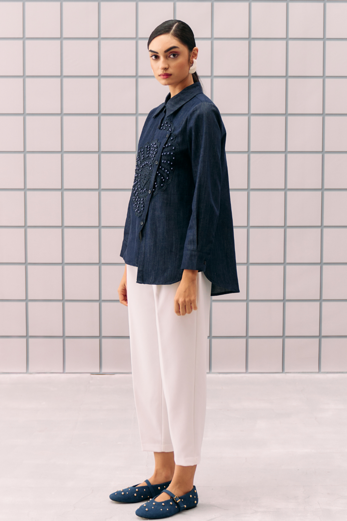 Dark Blue Elana Shirt