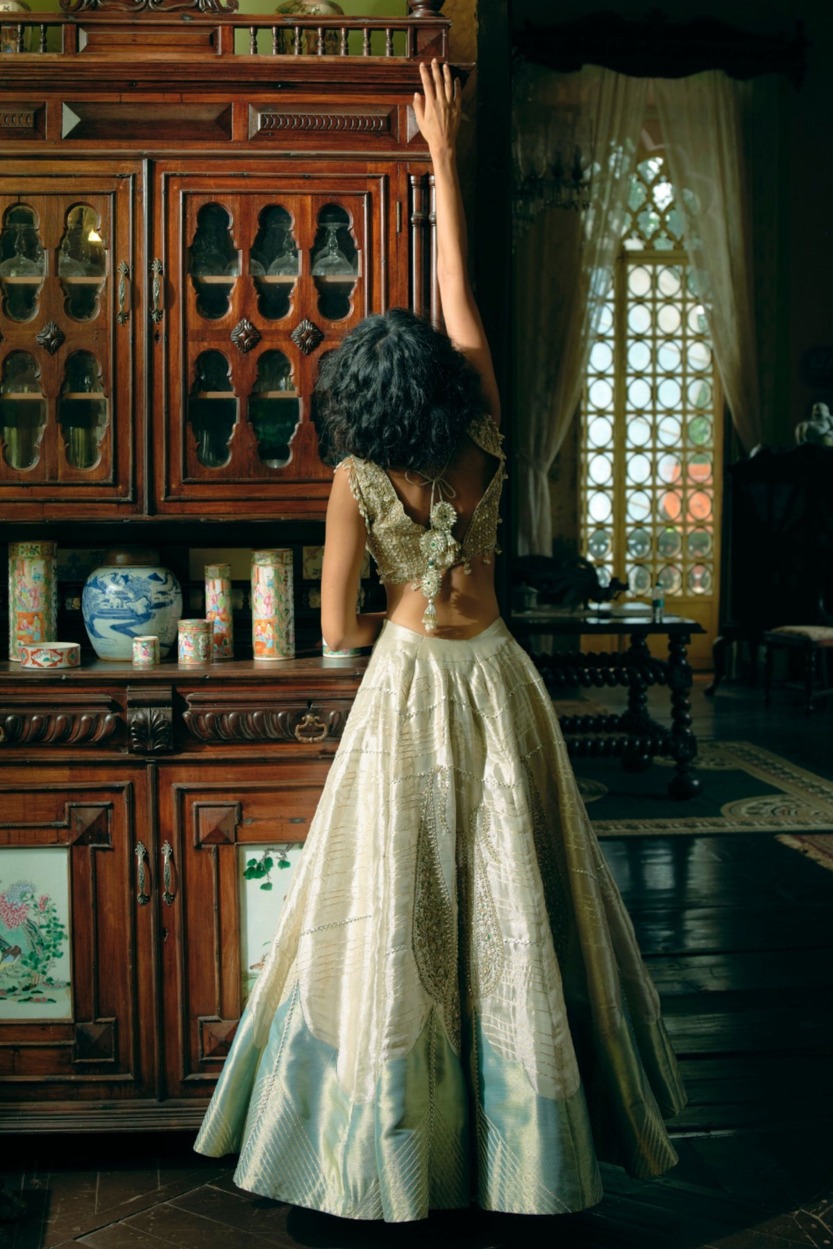 Pearl Gold Lehenga Set