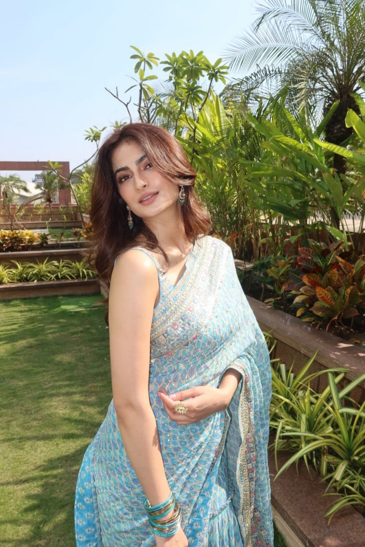 Palak Tiwari in Bela Saree Set
