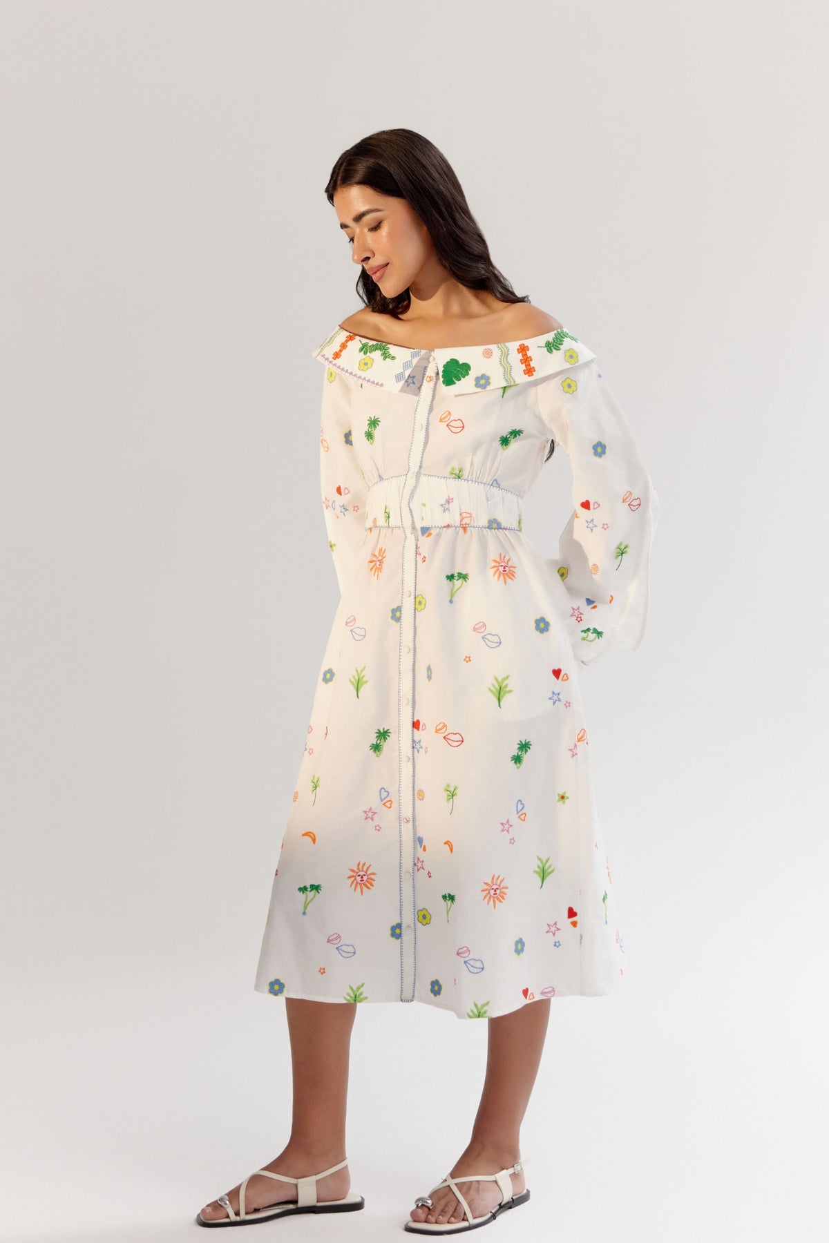 White Sage Midi Dress