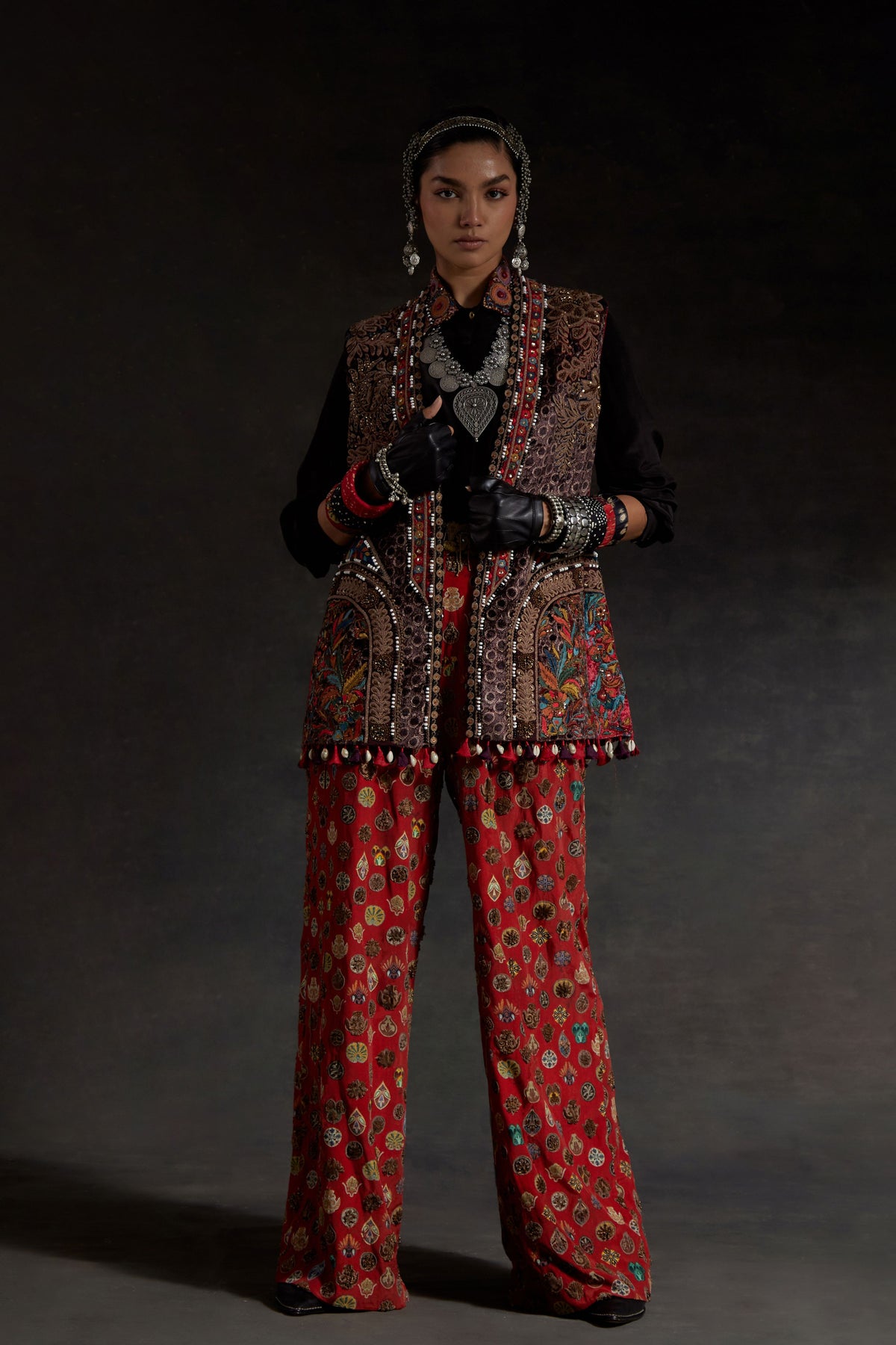 Ruhi Multicolor Jacket Set