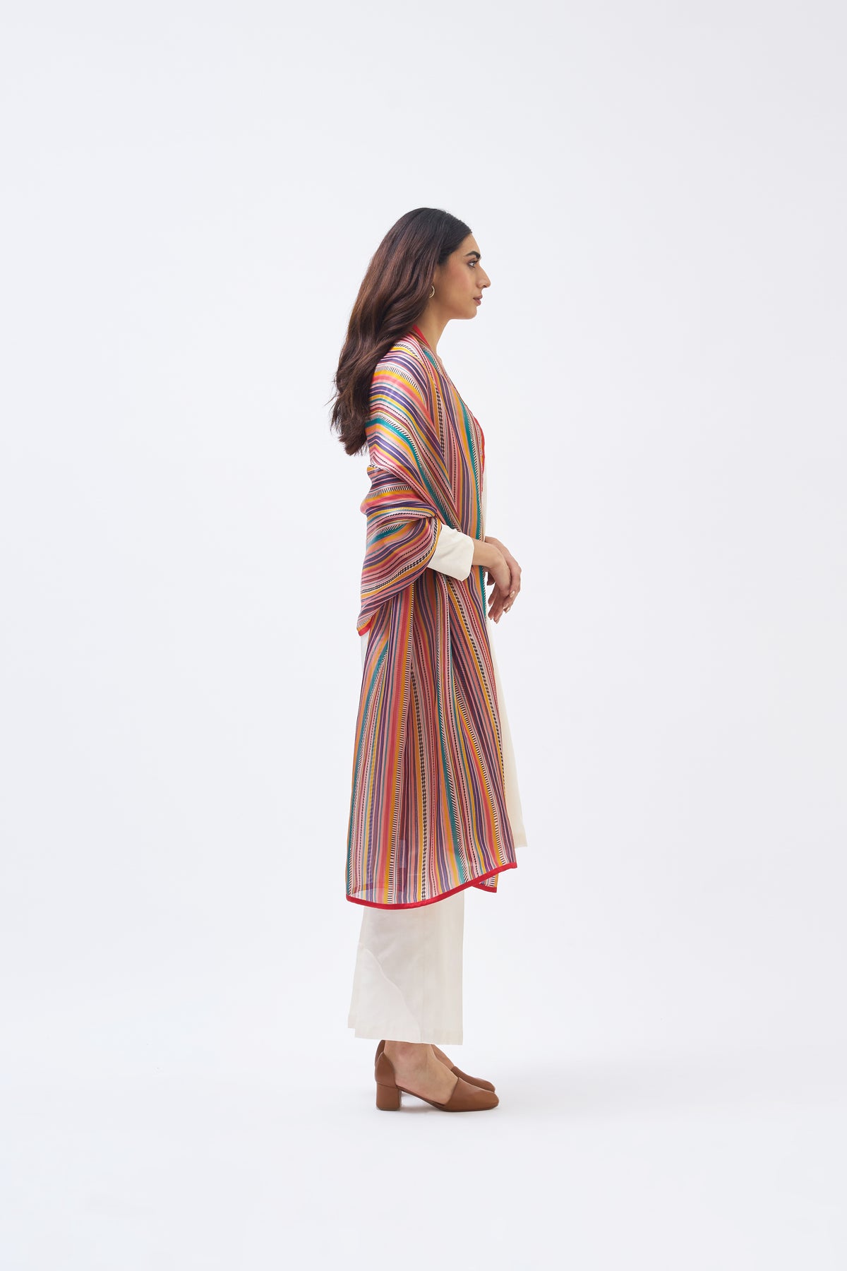 Charley Stripe Technicolour Dupatta