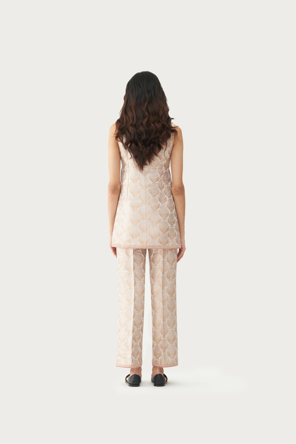Pale earth kurta pant set