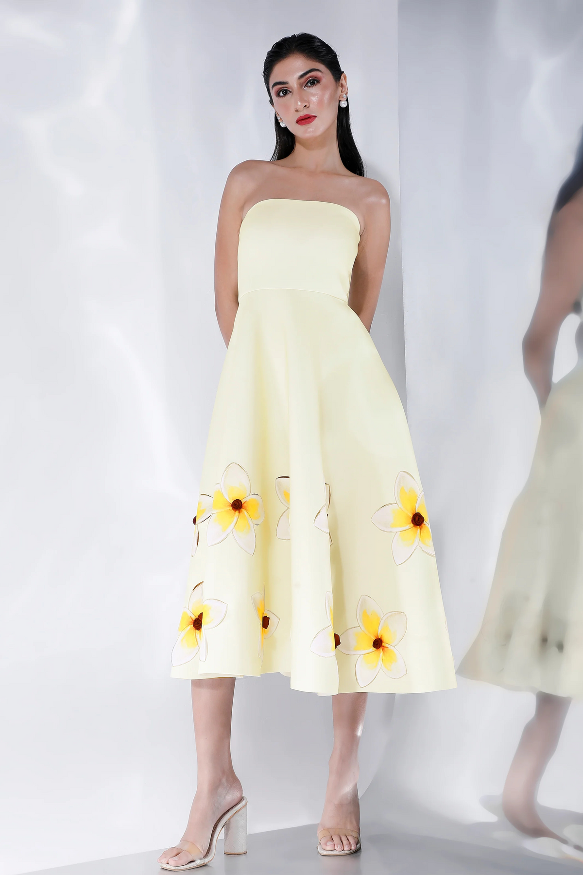 Cordelia Yellow Printed Dress