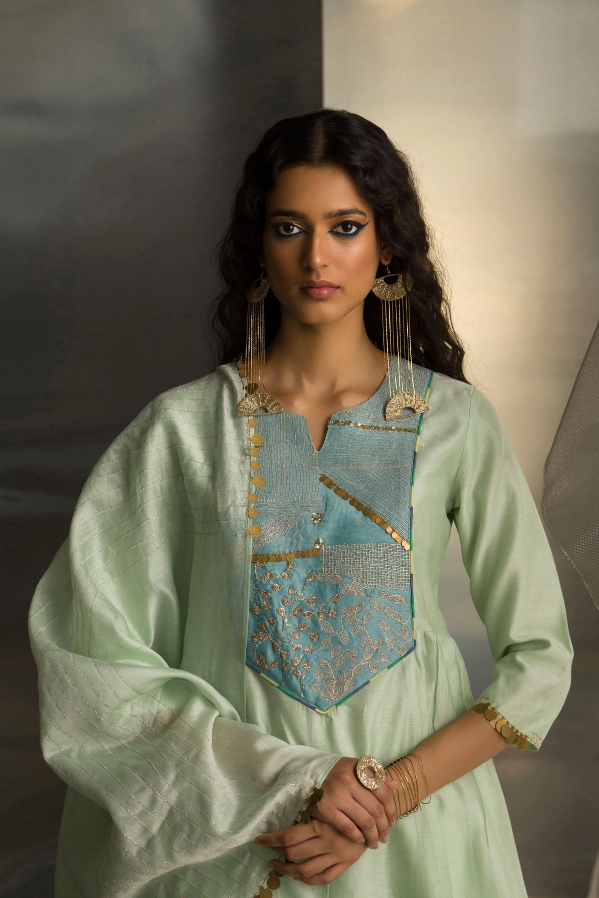 Artisty Embroidered Sharara Set