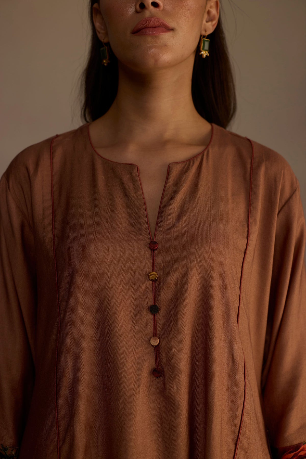 Cinnamon Brown Kurta