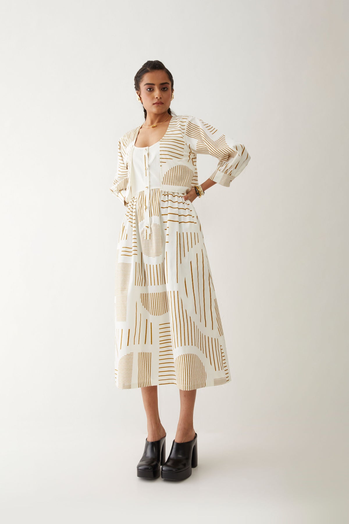 Bonobo Dress With Reflection Print