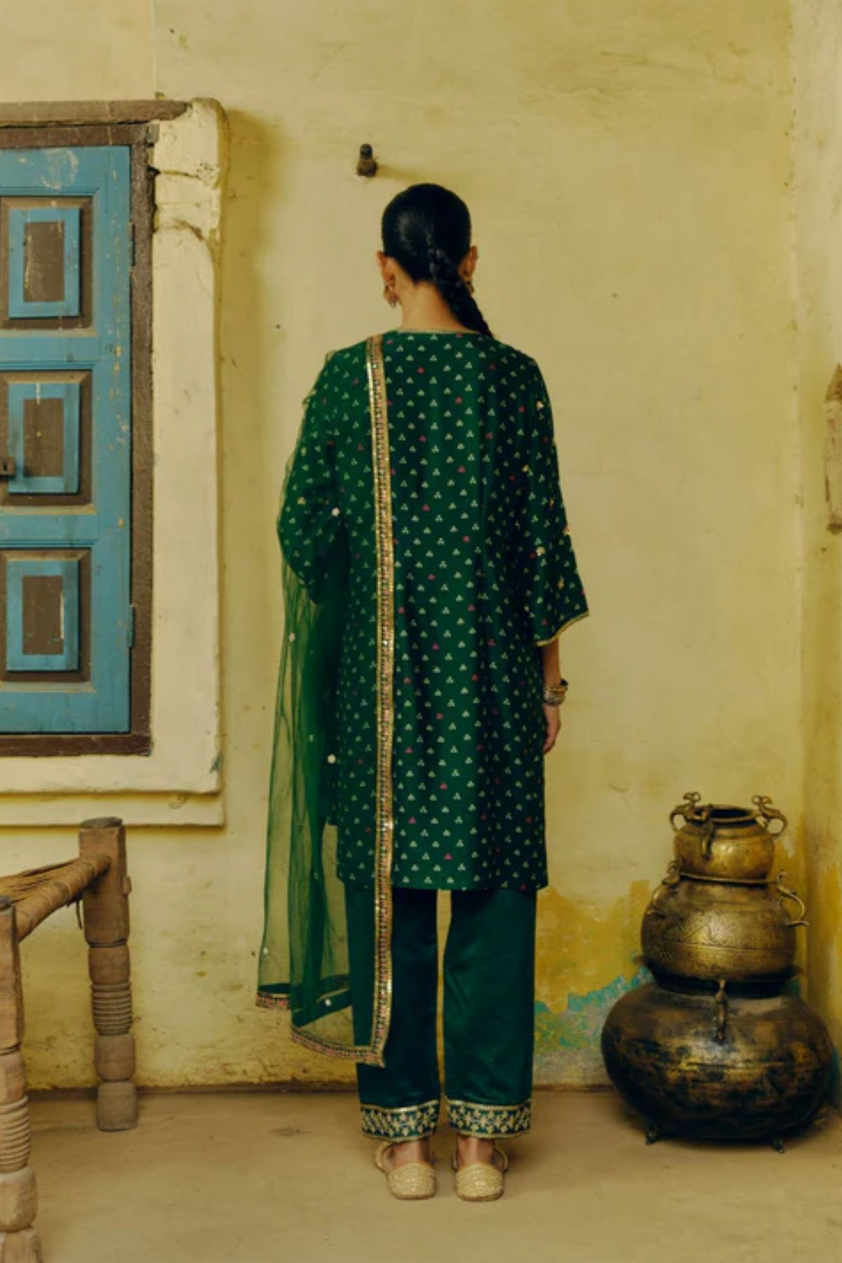 Emerald Green Kurta Set