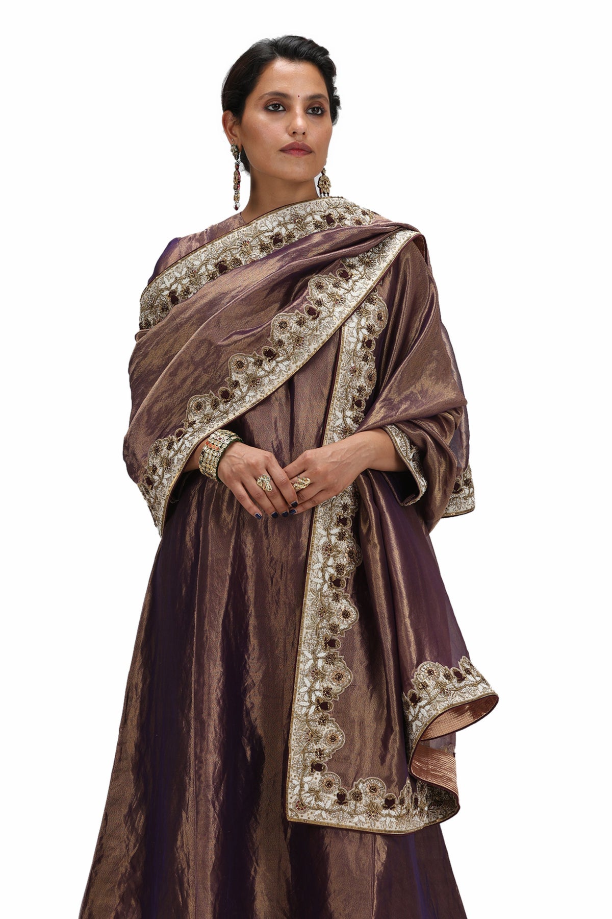 Kulina Dark Purple Kurta Set