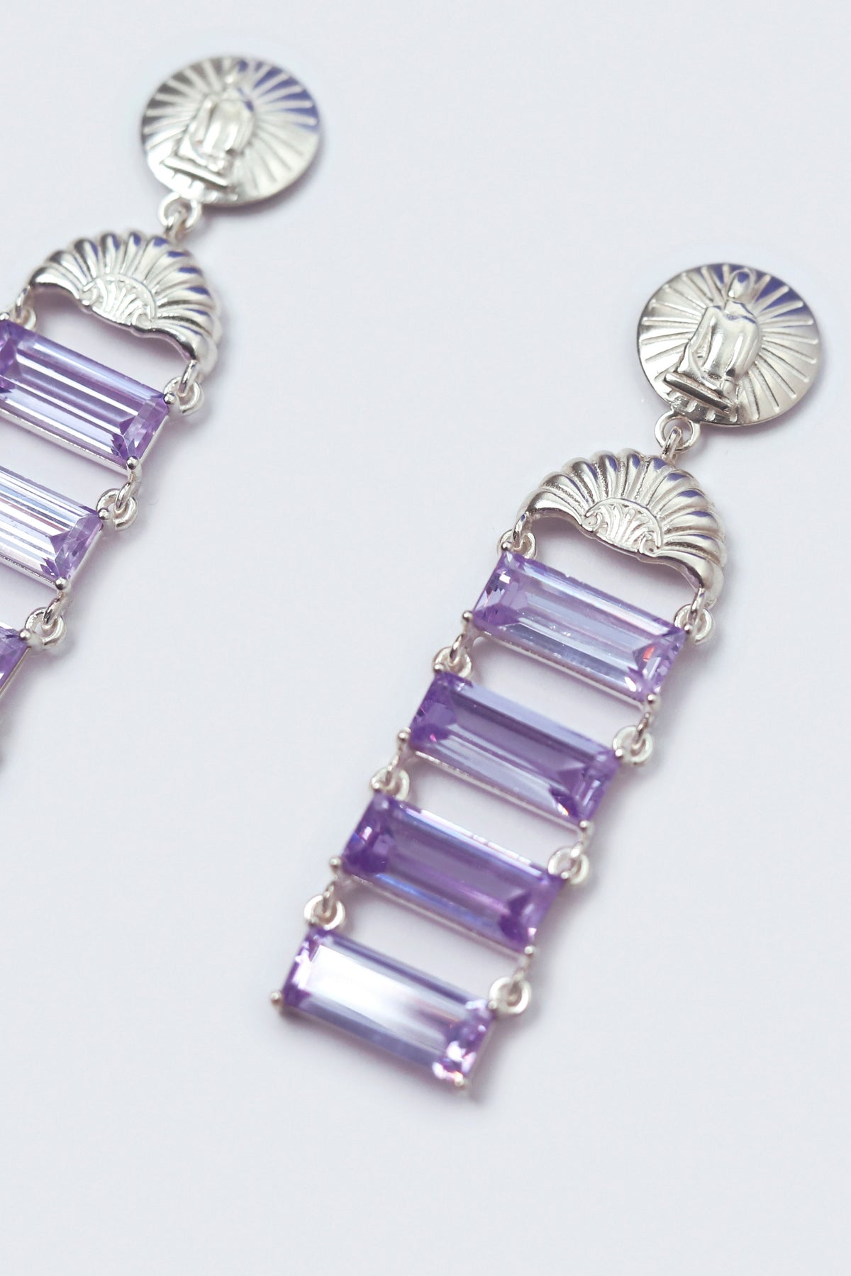 Purple Marine Treasure Earrings