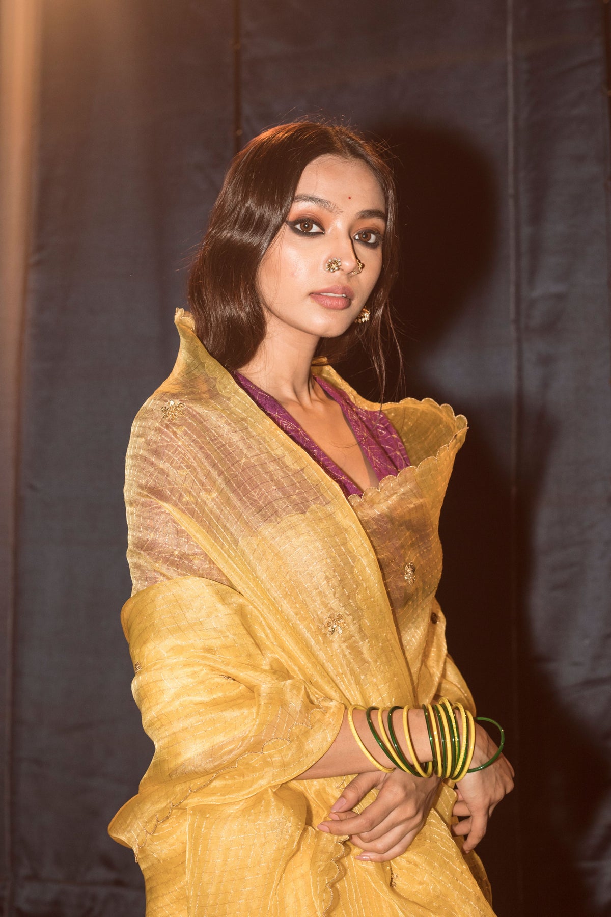 Silk zari saree with emrboiderd blouse