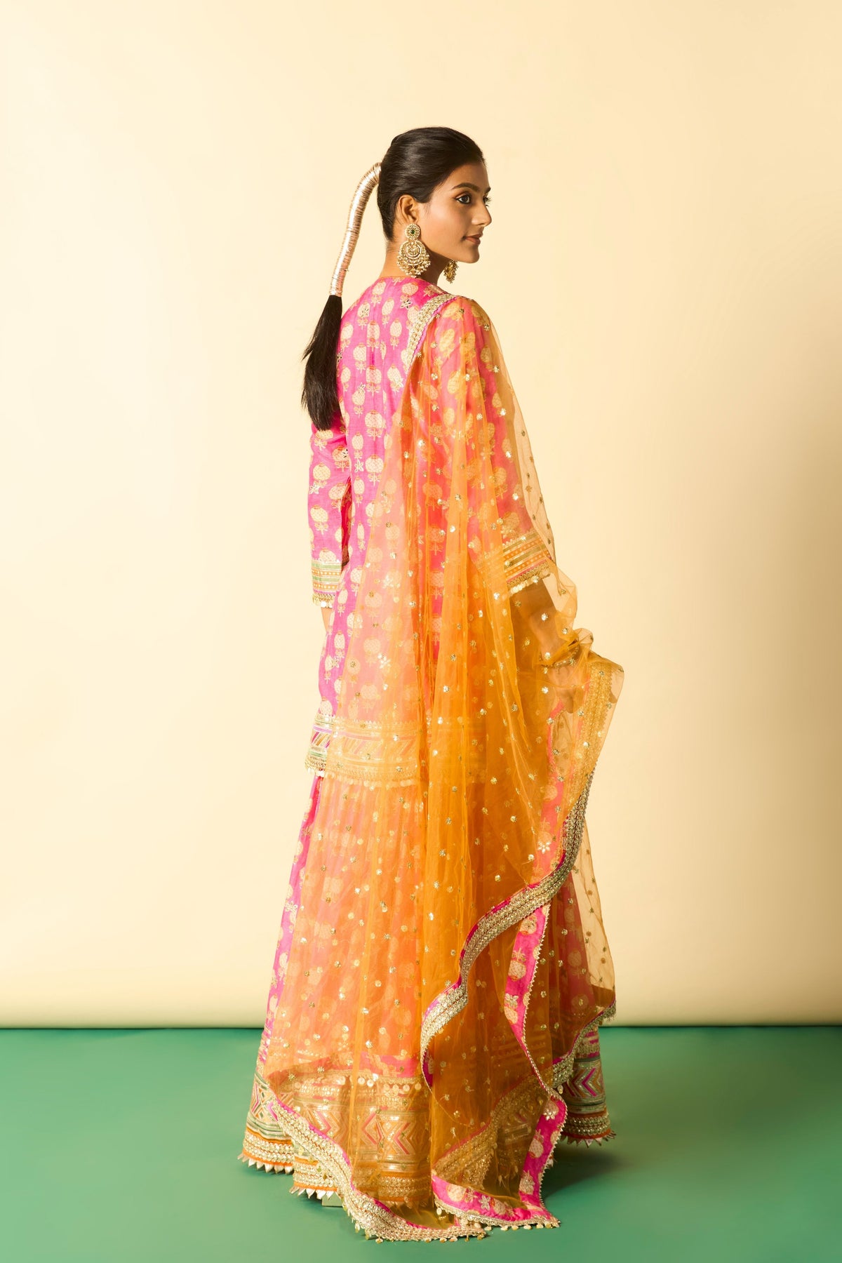 Pink Aarzoo Sharara Set