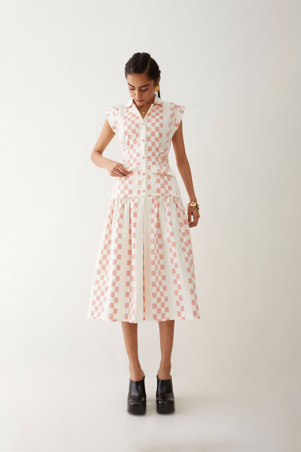 Agnes Dress In Hopscotch Print