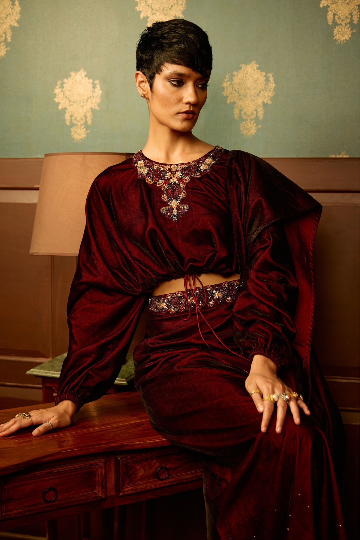 Sangria Drape Skirt and Balero