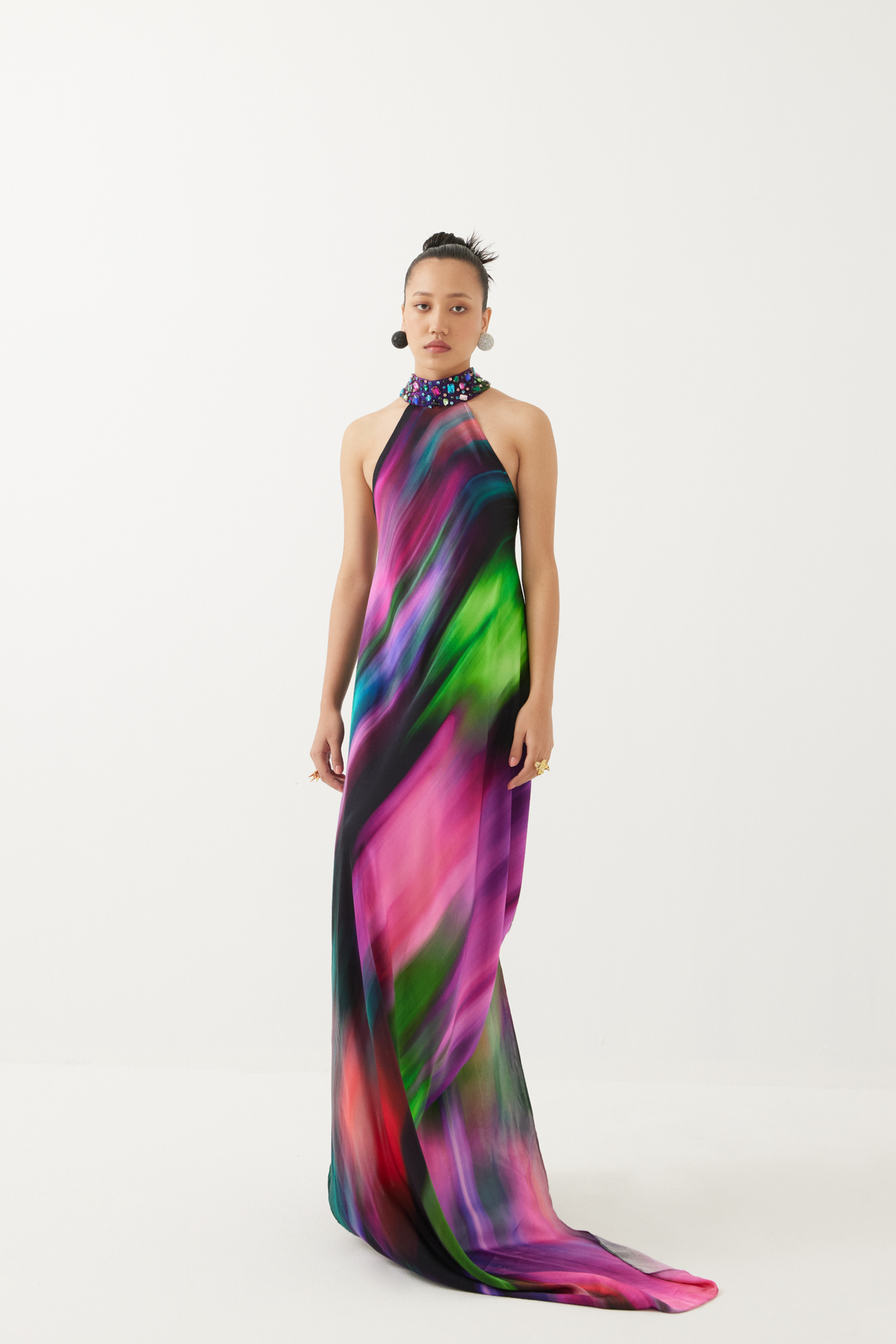 Milky Way Halter Dress