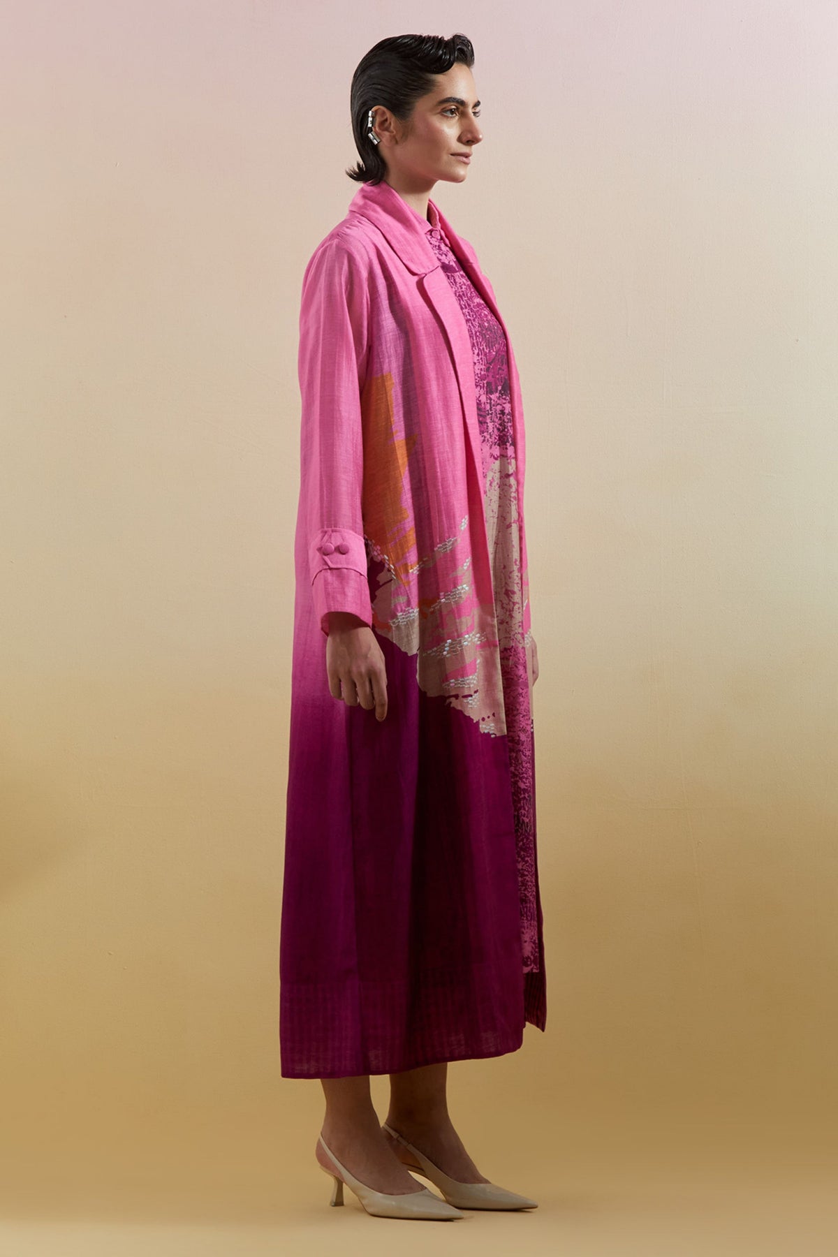Gliss Pink & Purple Jacket Set