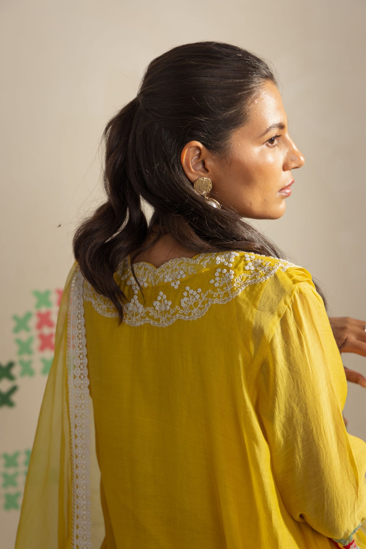 Yellow Tulip Kurta Set