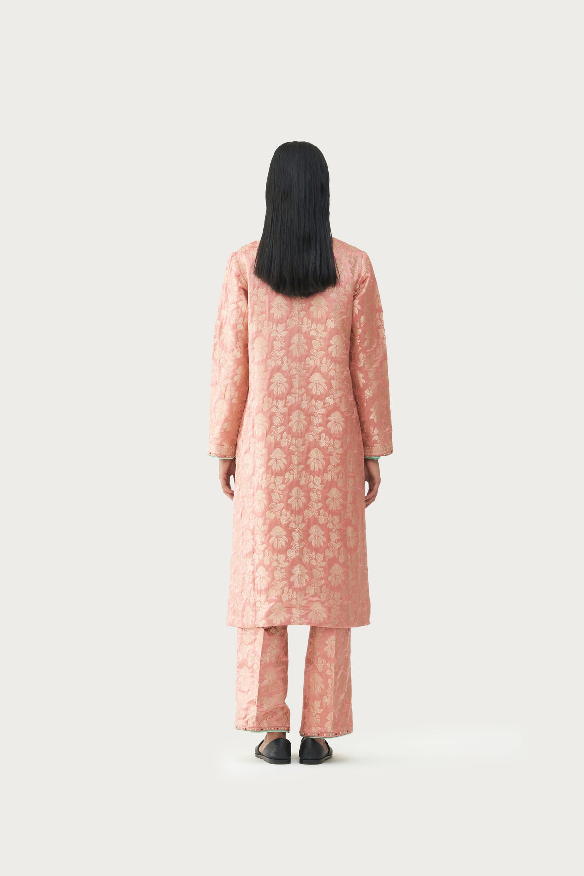 Pale pink  kurta pant set