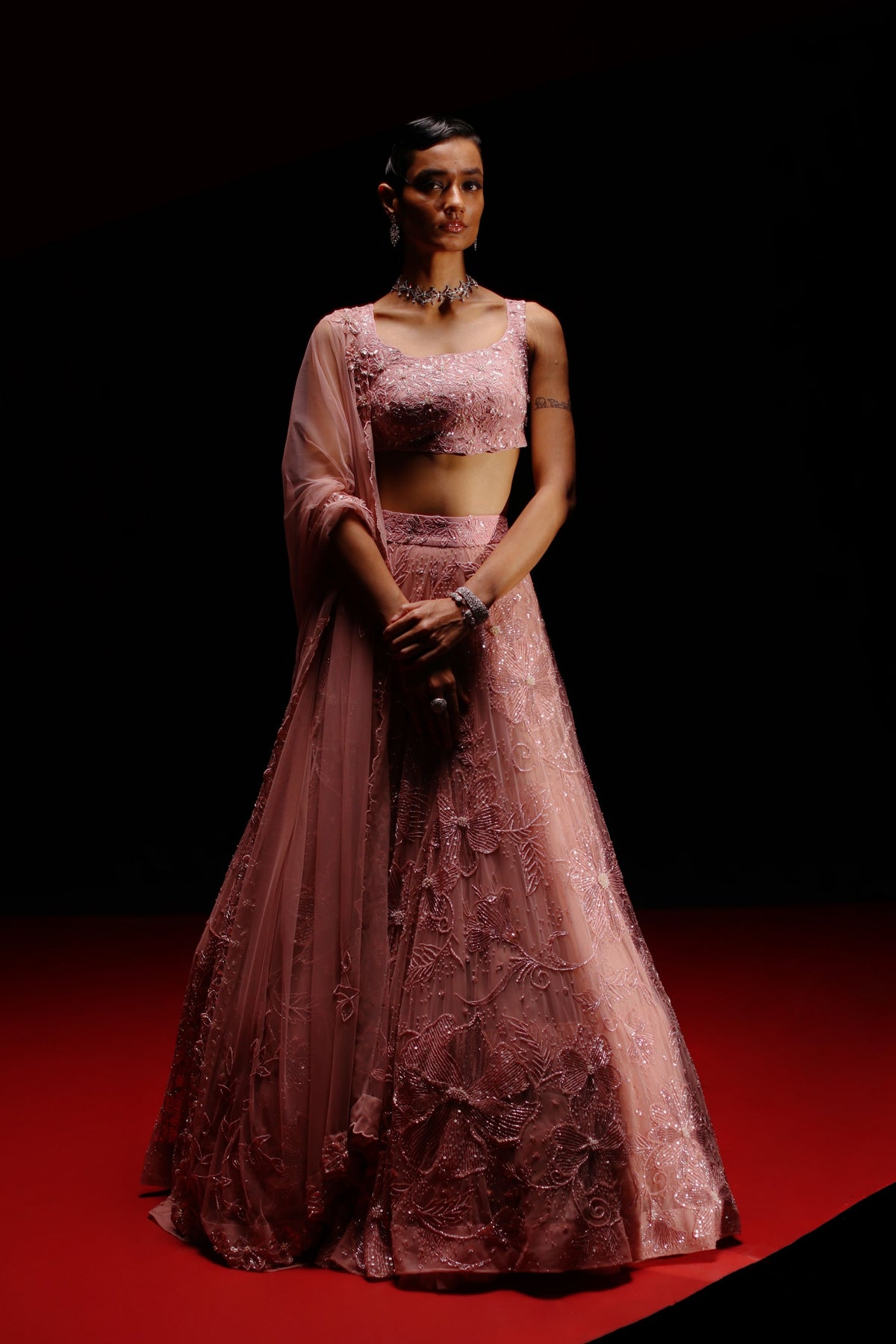 Floral Vine Lehenga Set