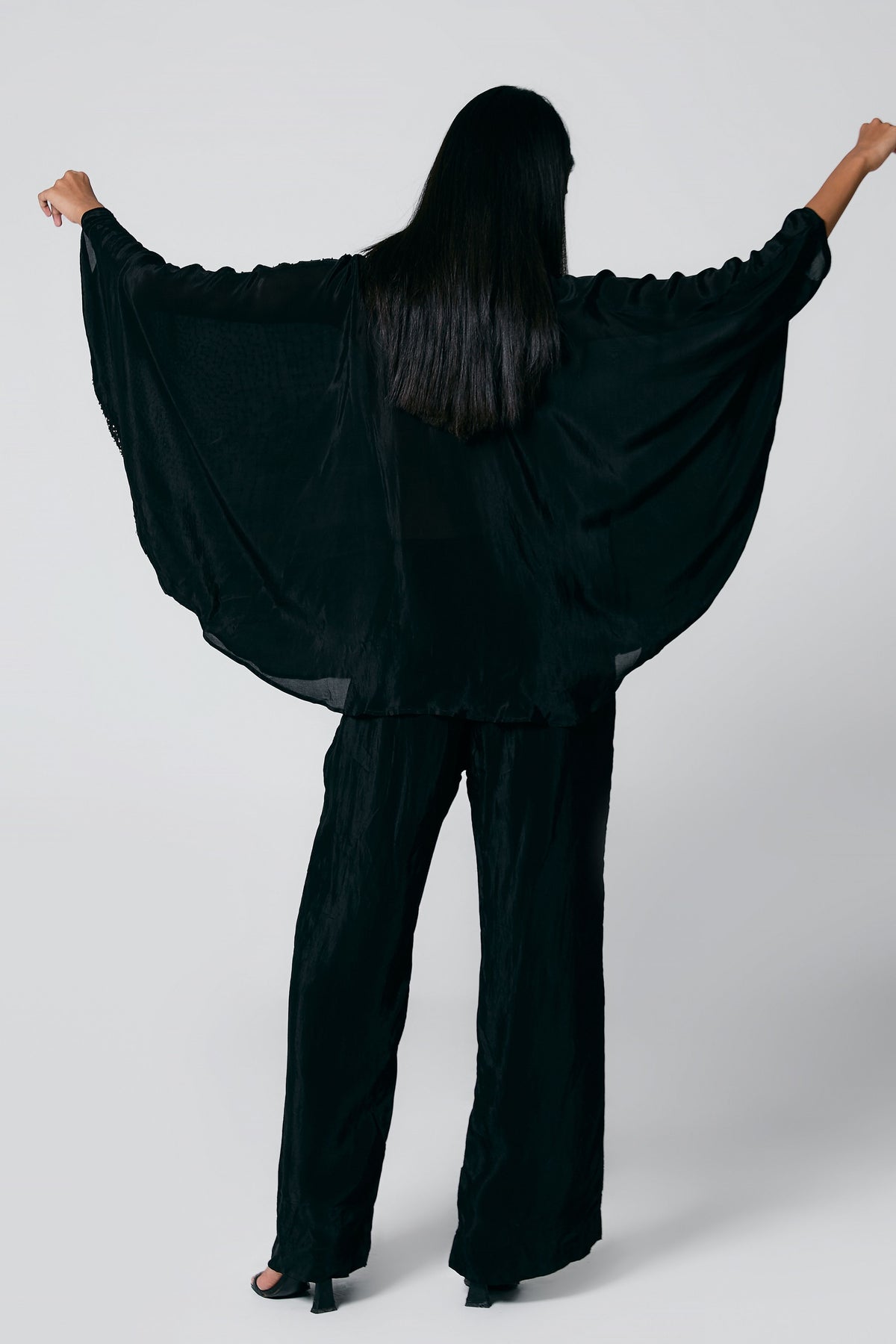 Embroidered Batwing Shirt