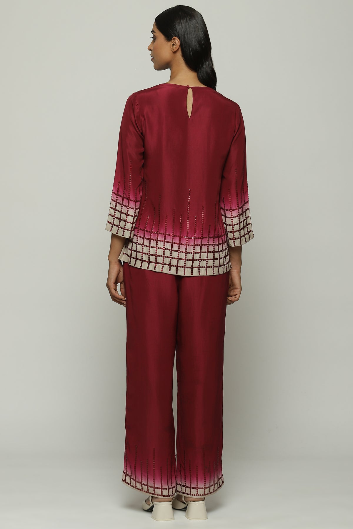 Checks Sequins Tunic