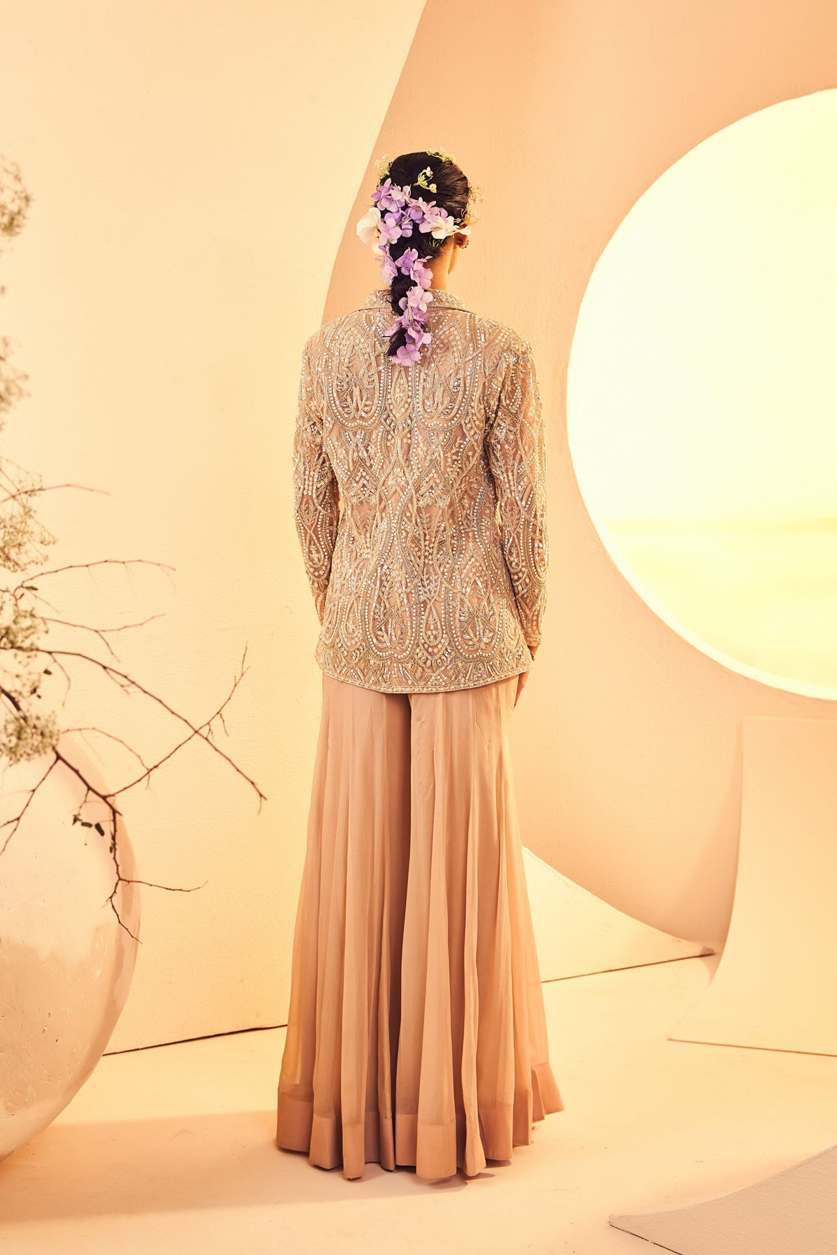 Taupe Jacket Sharara