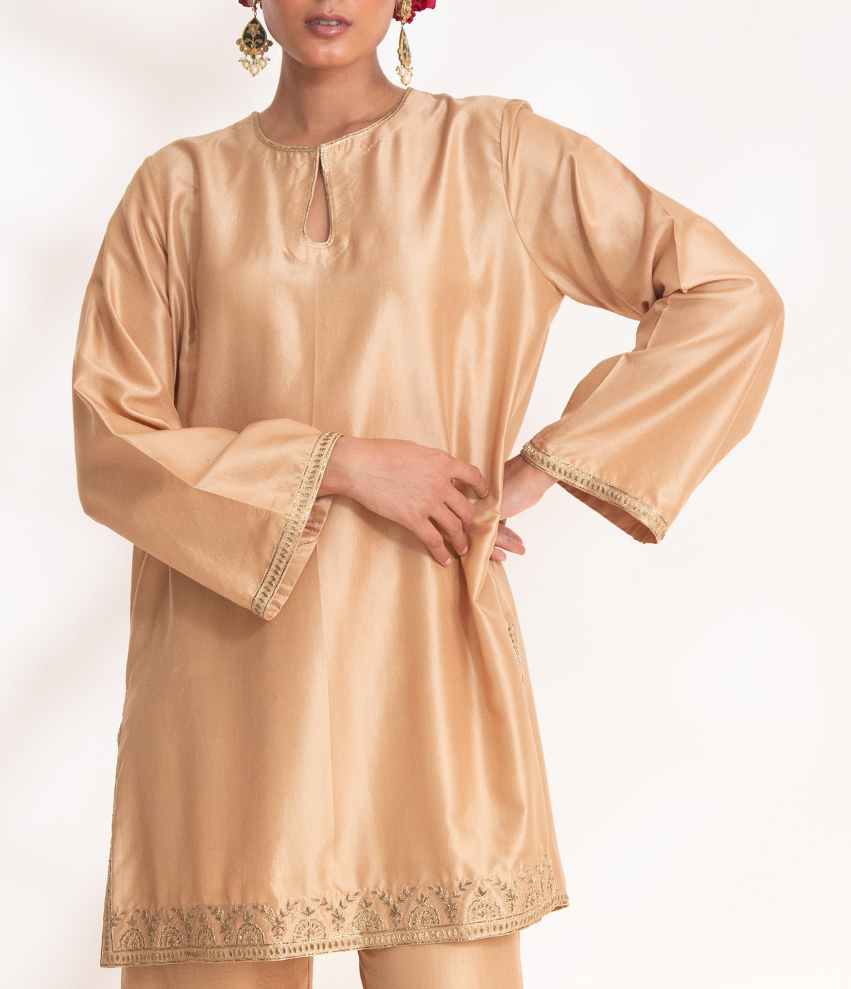 Beige Aavya Kurta Set