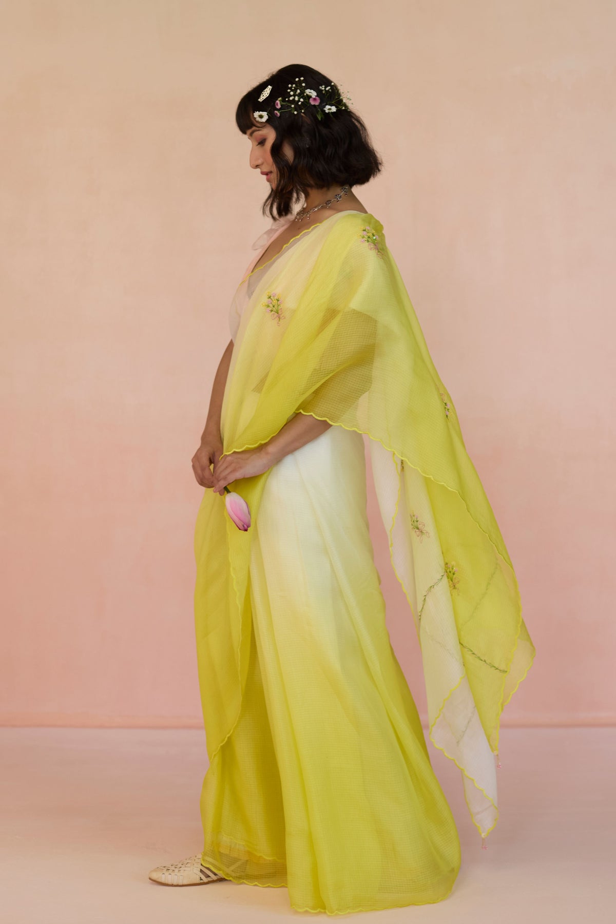 Kota Doria Silk Saree