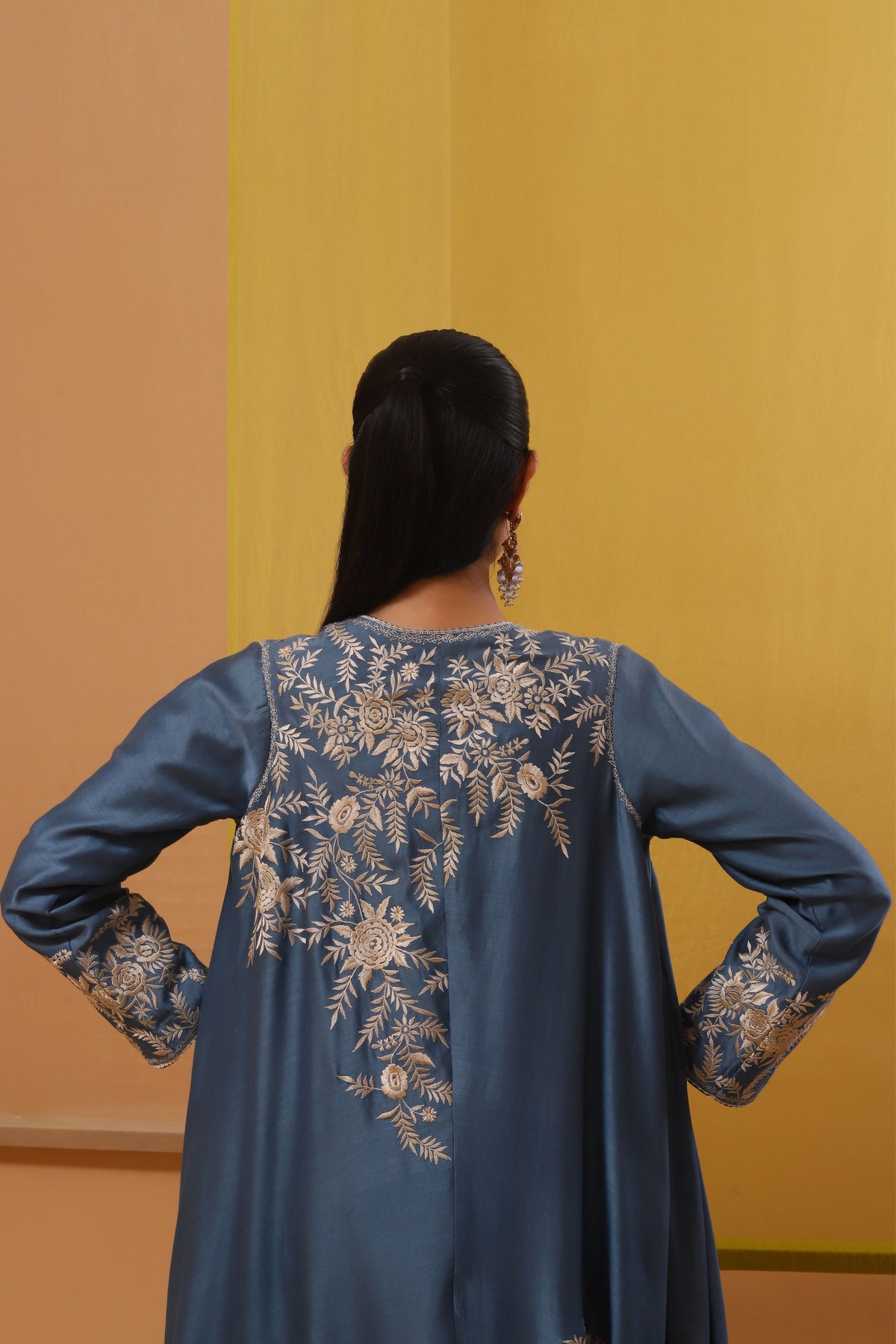 Blue Aqila Jacket Set